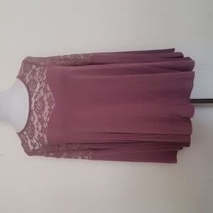 Torrid Super Soft Knits & Lace Top Wide Bell Sleeves Size 00 Blouse